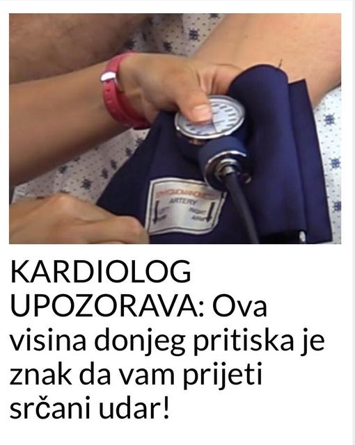 POGLEDAJTE UPOZORENJE OD KARDIOLOGA !