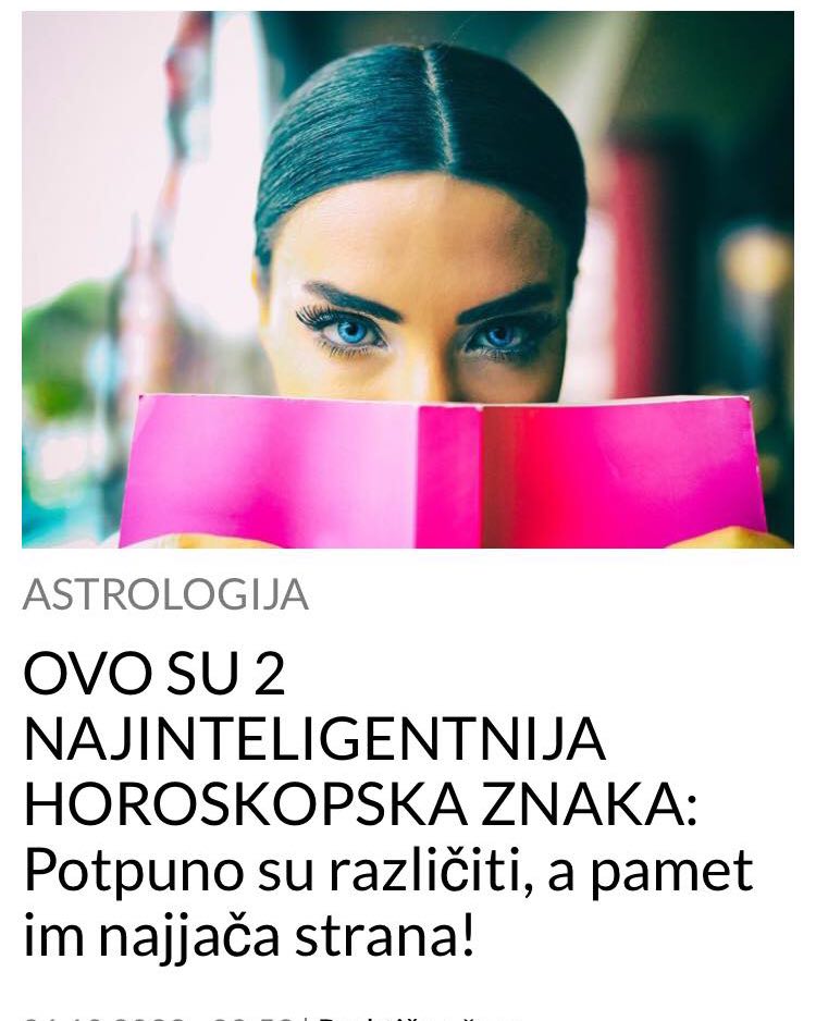 POGLEDAJTE KOJA SU DVA NAJINTELIGENTNIJA ZNAKA