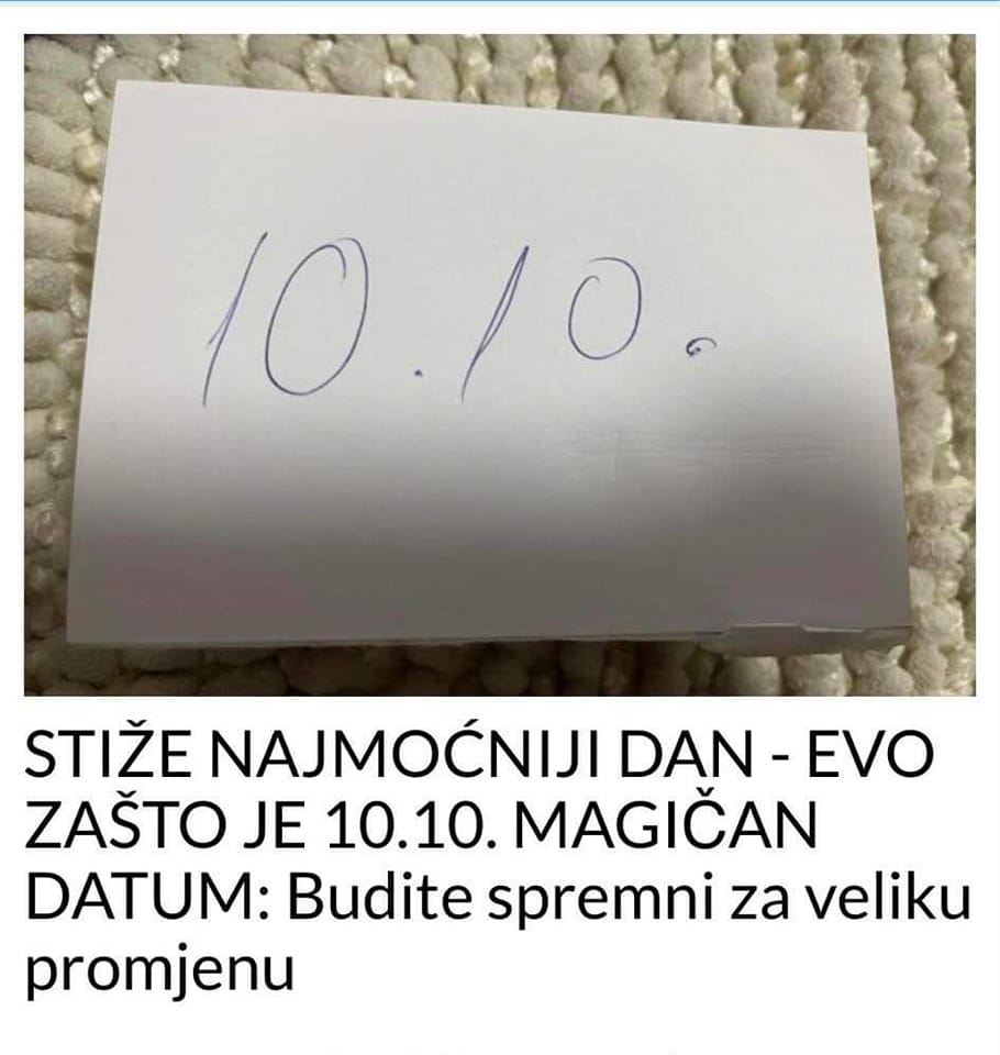 POGLEDAJTE ZASTO JE 10.10 NAJMOĆNIJI DATUM