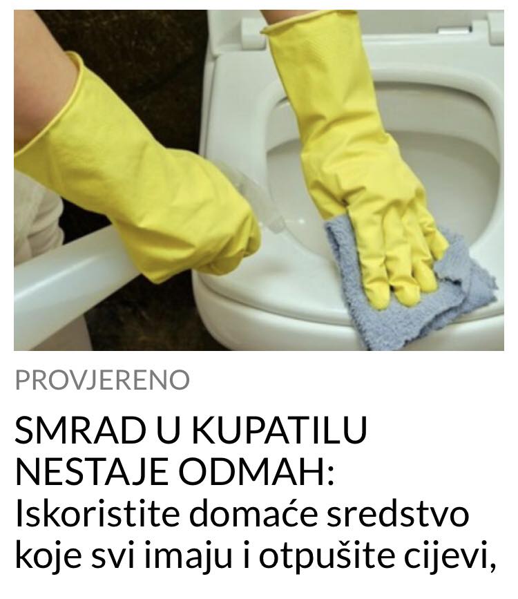 POGLEDAJTE KAKO DA UNISTITE SMRAD U KUPATILU