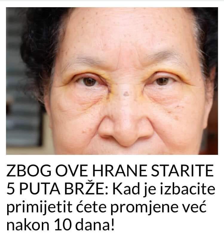 ZBOG OVE HRANE STARITE 5 PUTA BRŽE: