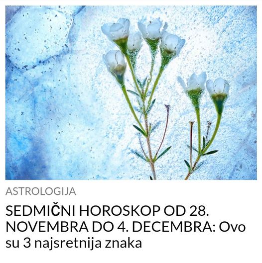 POGLEDAJTE SEDMIČNI HOROSKOP OD 28. NOVEMBRA DO 4. DECEMBRA!