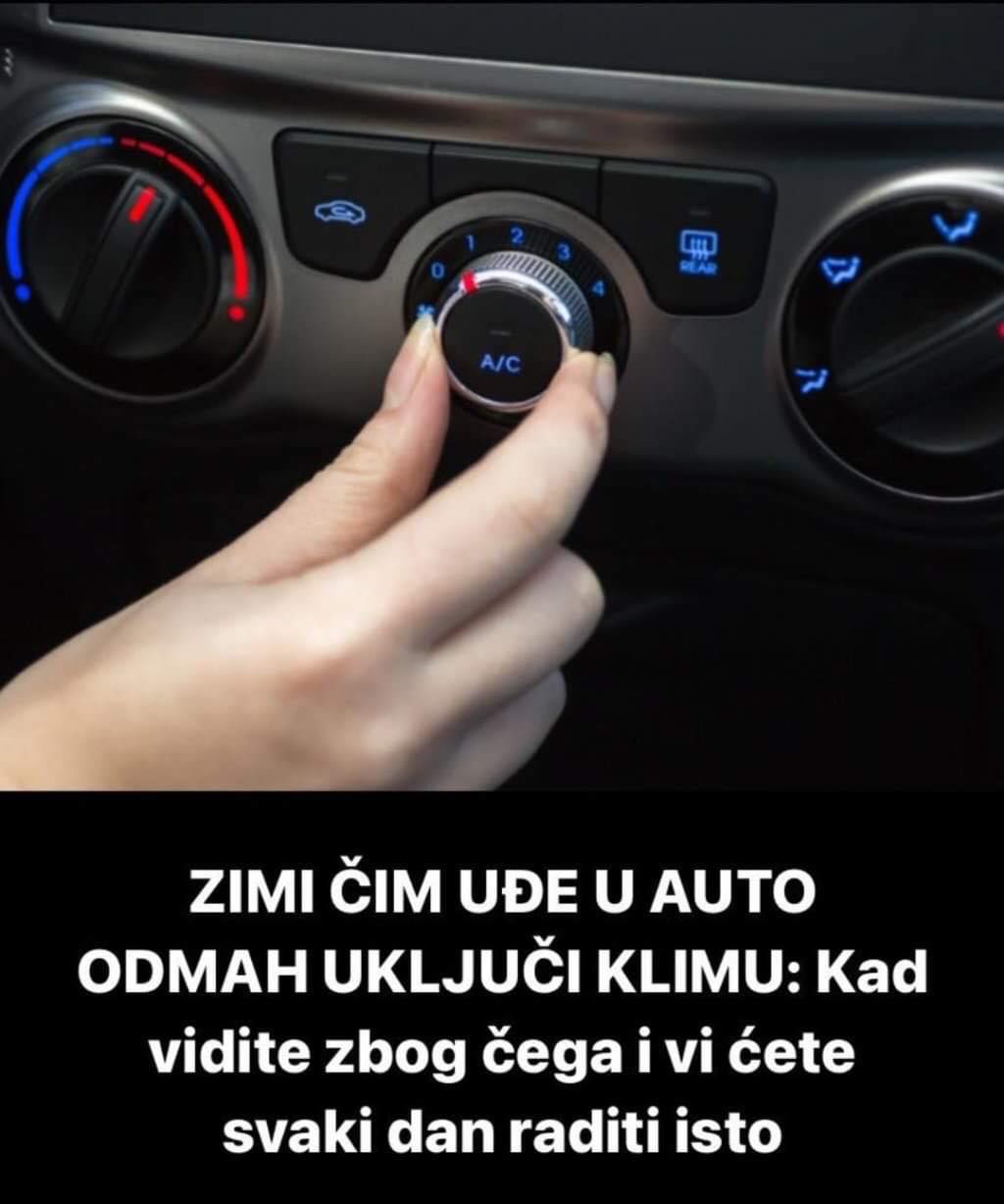 POGLEDAJTE ZASTO TREBA PALITI KLIMU CIM UDJETE U AUTO