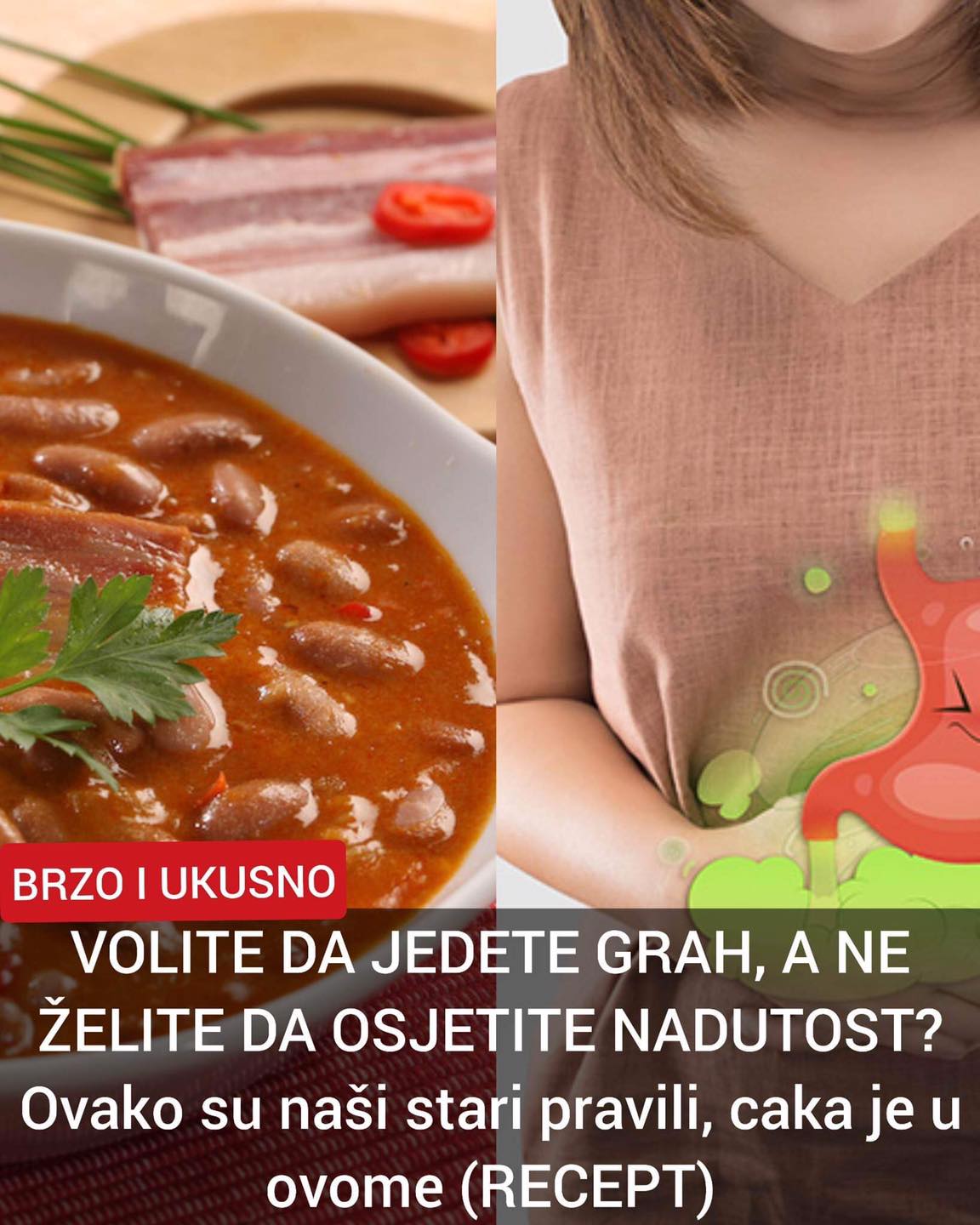 POGLEDAJTE KAKO DA SE NE OSJECATE NADUTO NAKON GRAHA