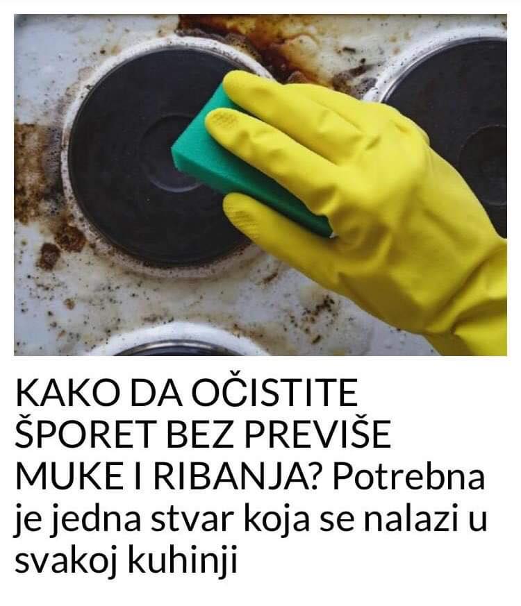 POGLEDAJTE KAKO DA OCISTITE SPORET BEZ PREVISE MUKE