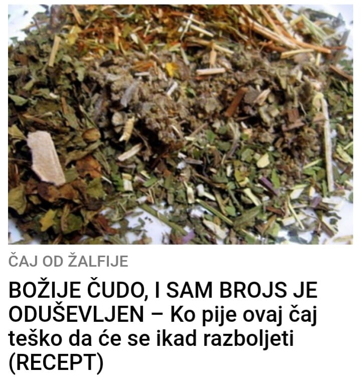 POGLEDAJTE ZBOG KOJEG CAJA SE NIKAD NECETE PREHLADITI