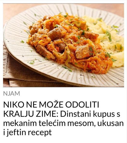 RECEPT ZA KUPUS SA MEKANIM TELECIM MESOM !