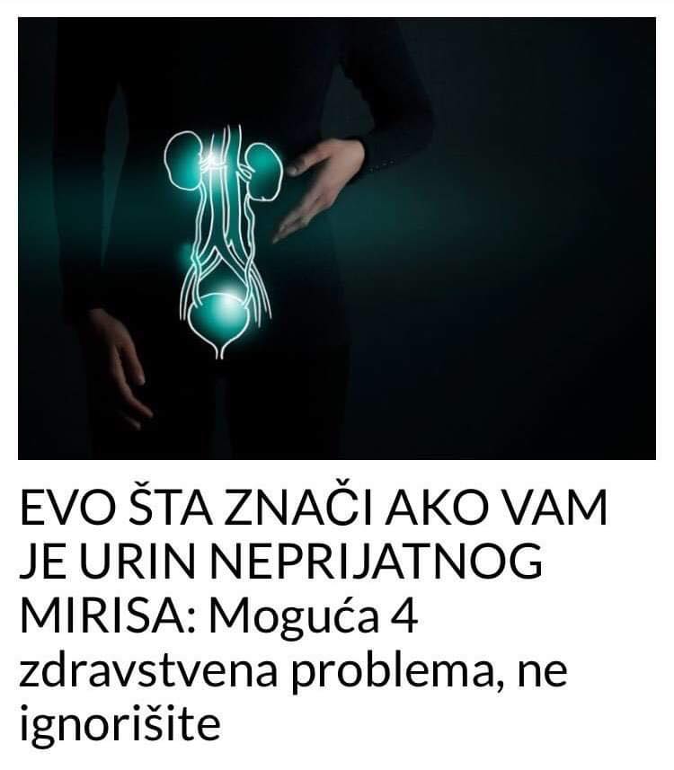 POGLEDAJTE ŠTA ZNAČI AKO VAM JE URIN NEPRIJATNOG MIRISA