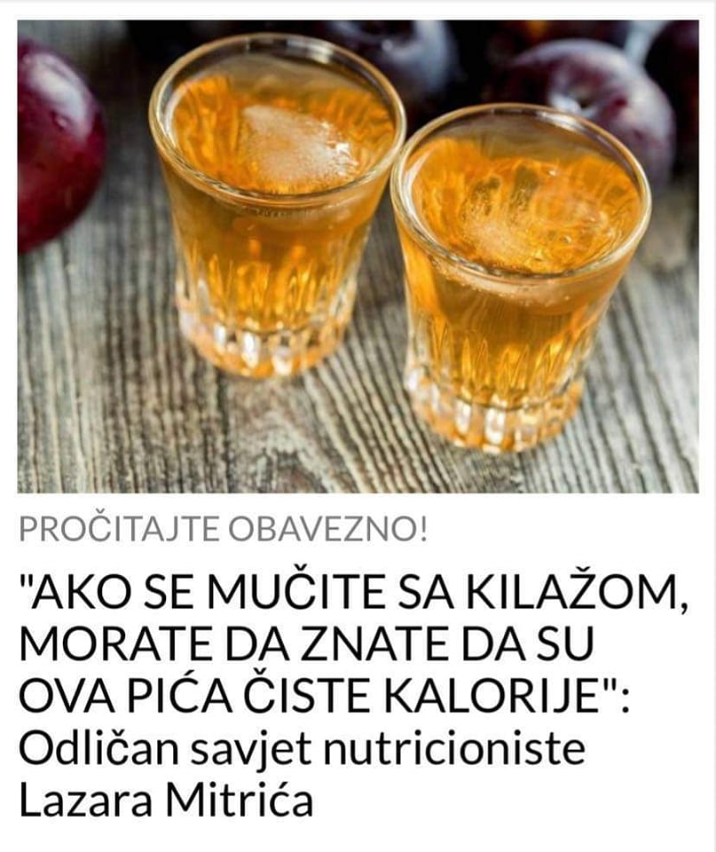 EVO KOJA VRSTA PIĆA SU ČISTE KALORIJE