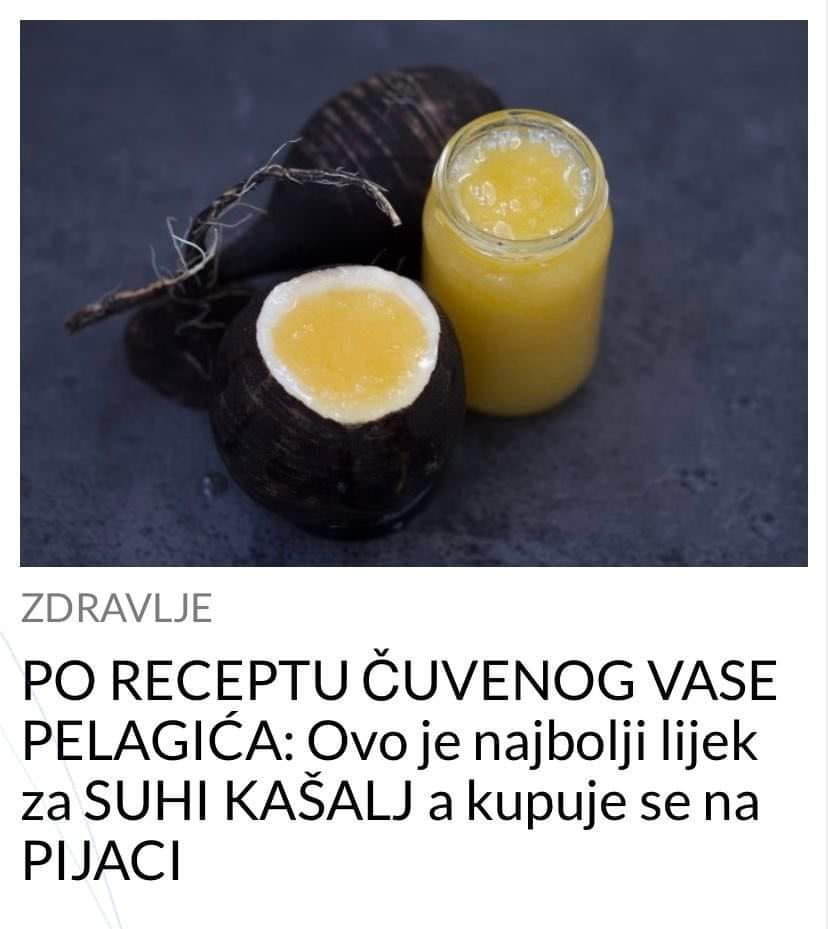 PO RECEPTU ČUVENOG VASE PELAGIĆA: