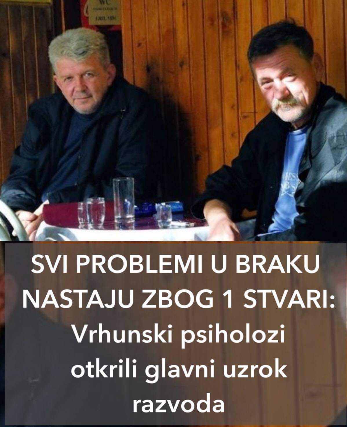 OVO JE RAZLOG VECINE RAZVODA