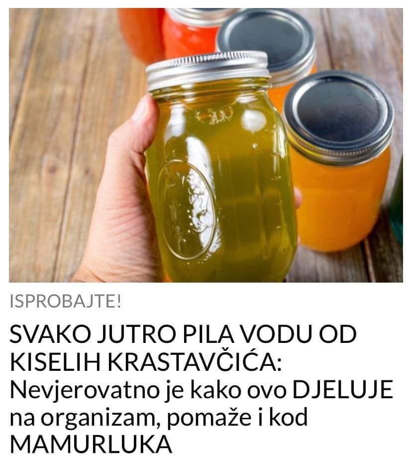 ovo DJELUJE na organizam, pomaže i kod MAMURLUKA