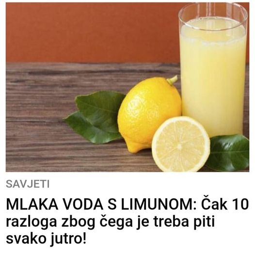 POGLEDAJTE ZASTO OVAJ CAJ TREBATE PITI !