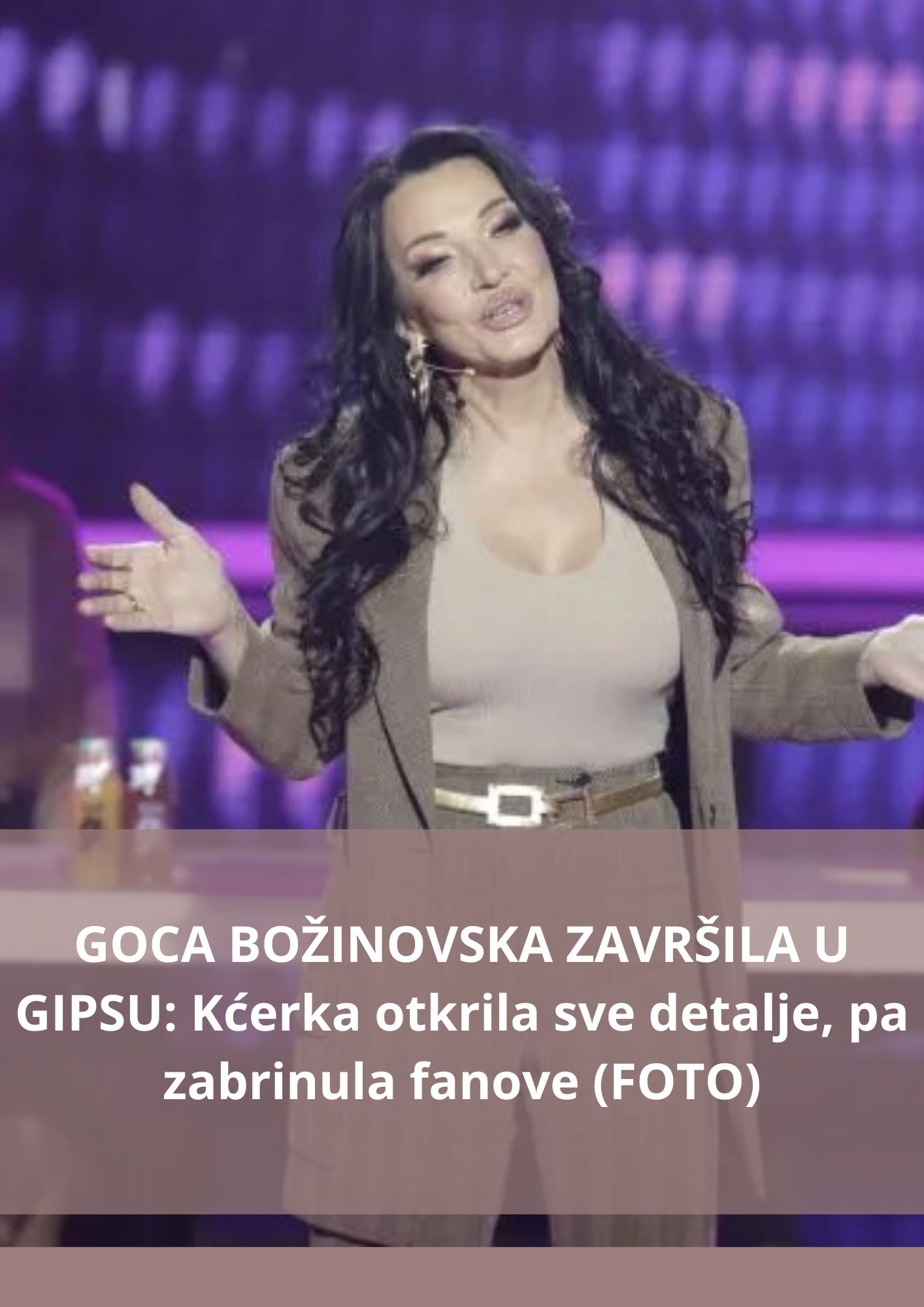 GOCA BOŽINOVSKA ZAVRŠILA U GIPSU: