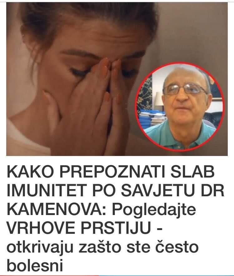 EVO KAKO PREPOZNATI SLAB IMUNITET