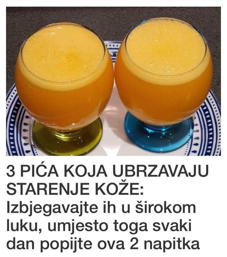 POGLEDAJTE 3 PIĆA KOJA UBRZAVAJU STARENJE KOŽE