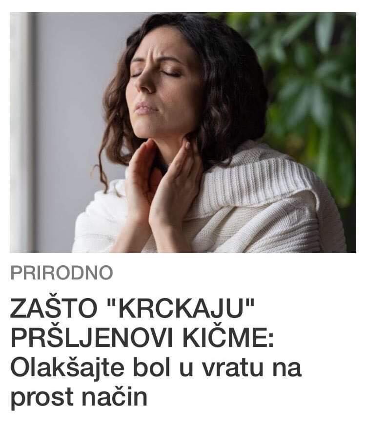 EVO KAKO DA OLAKŠATE BOL U VRATU NA JEDNOSTAVAN NAČIN