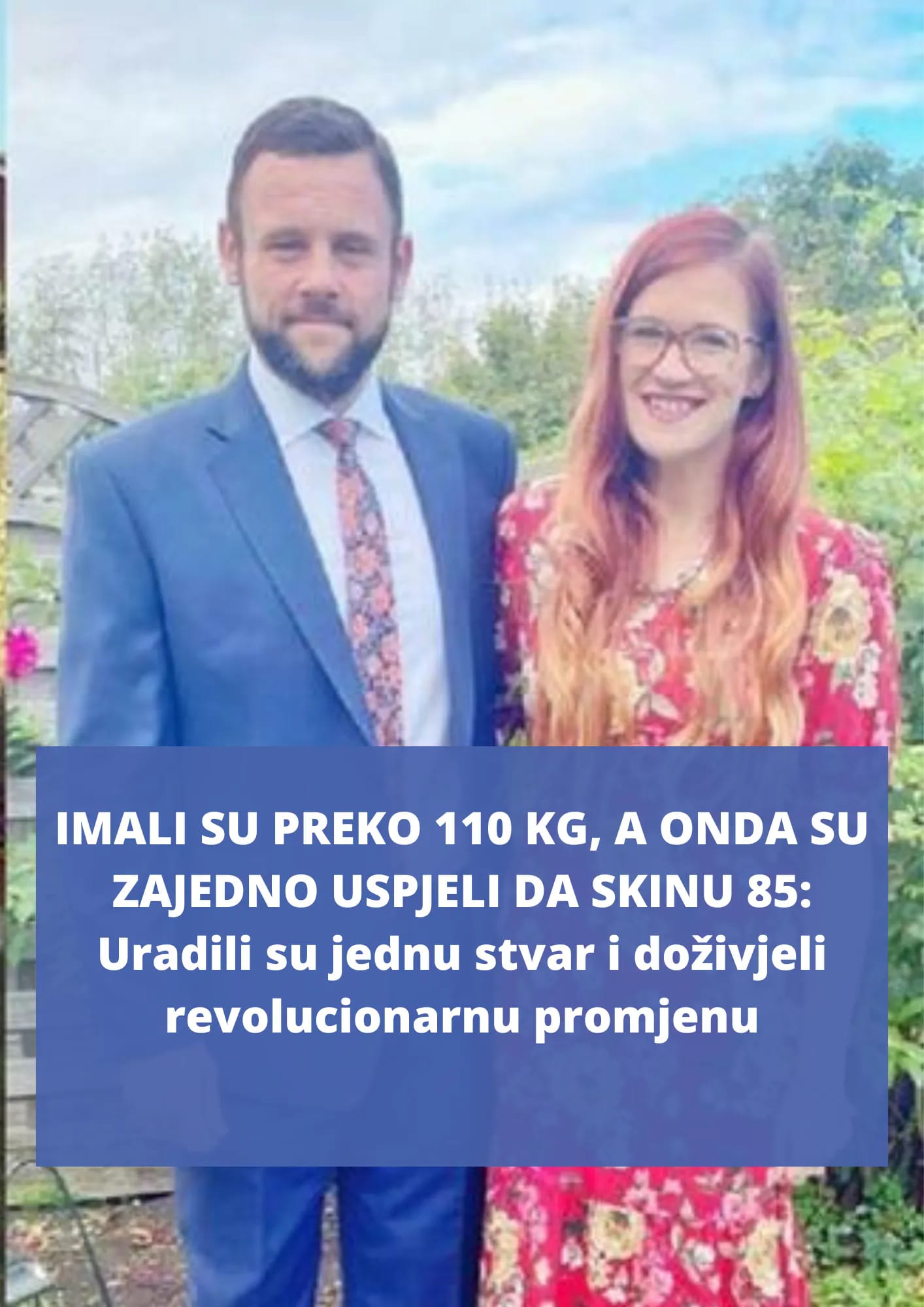 EVO KAKO JE PAR IZ ENGLESKE USPIO SMRŠAVITI 85 KG