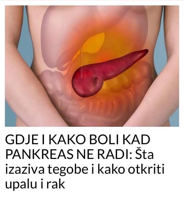 POGLEDAJTE GDJE I KAKO BOLI KAD PANKREAS NE RADI