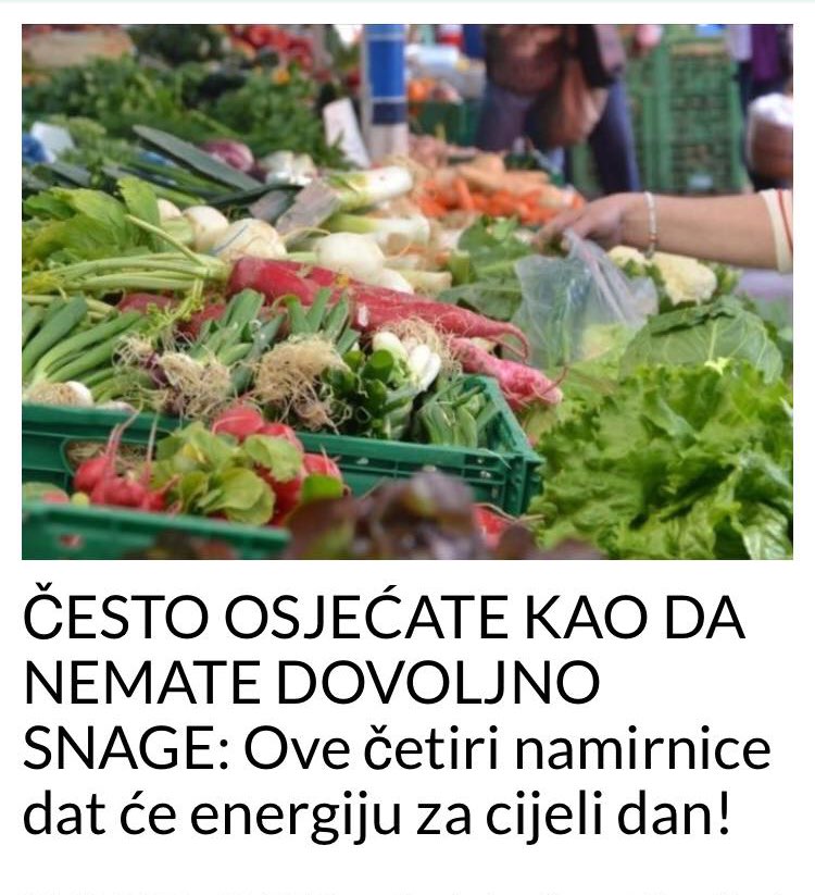 ČESTO OSJEĆATE KAO DA NEMATE DOVOLJNO SNAGE?EVO ŠTA ĆE VAM POMOĆI