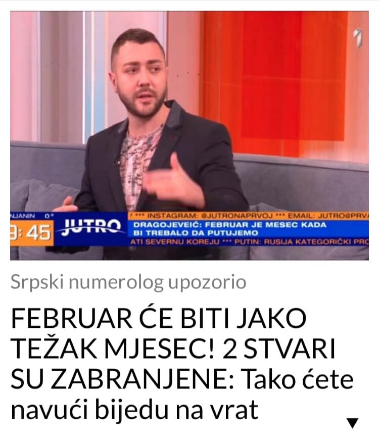 POGLEDAJTE ZBOG CEGA CE MJESEC FEBRUAR BITI VEOMA TEZAK