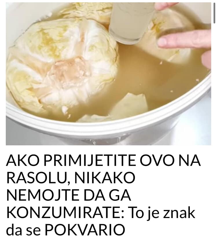 POGLEDAJTE KAKO IZGLEDA POKVARENI RASOL