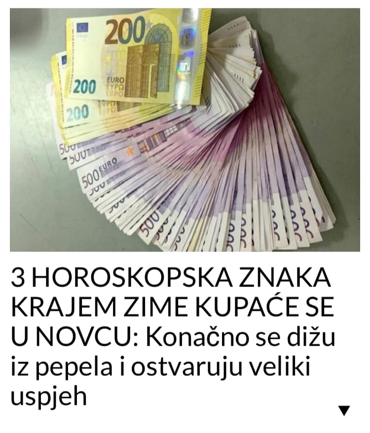 3 HOROSKOPSKA ZNAKA KRAJEM ZIME KUPAĆE SE U NOVCU: