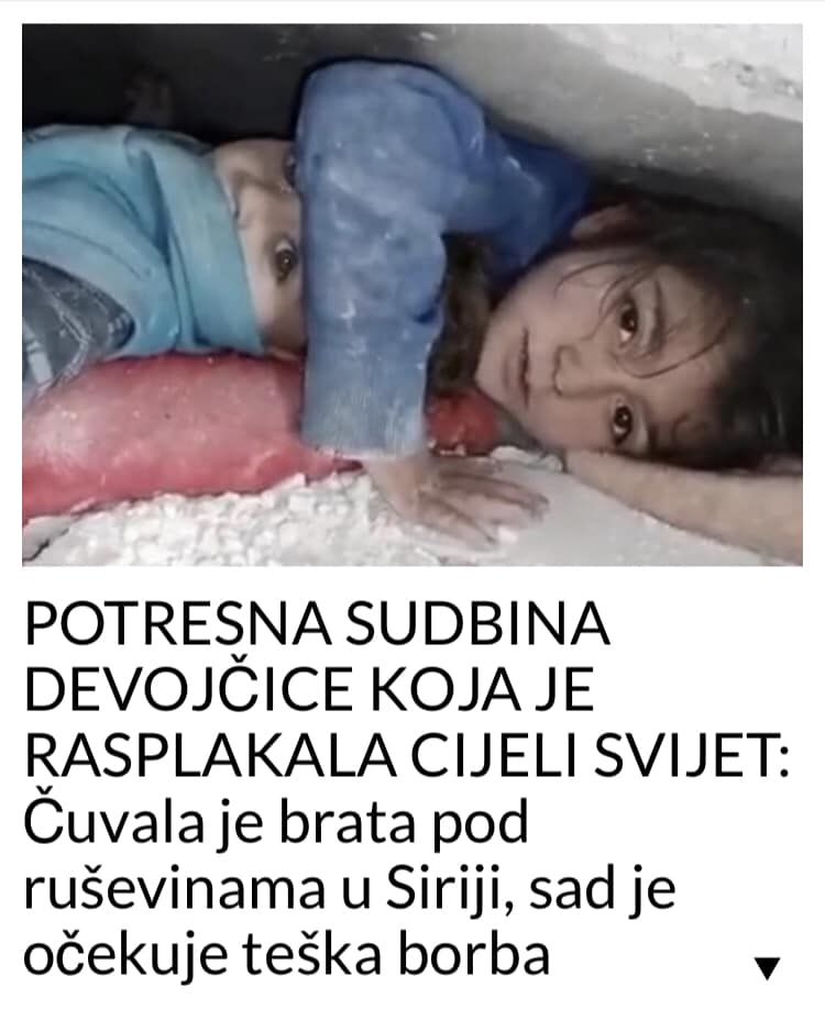 POTRESNA SUDBINA DEVOJČICE KOJA JE RASPLAKALA CIJELI SVIJET