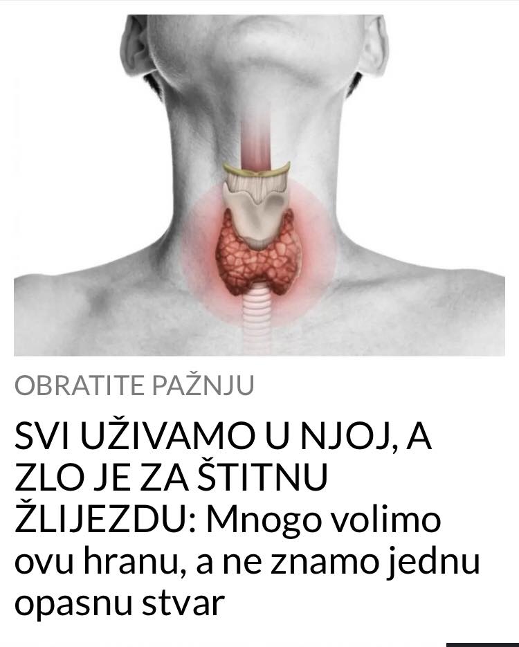 OVA HRANA JE ZLO ZA NAŠE ZDRAVLJE