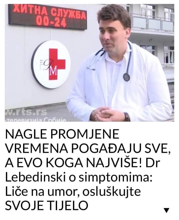 POGLEDAJTE KOGA NAJVISE POGADJAJU VREMENSKE PROMJENE