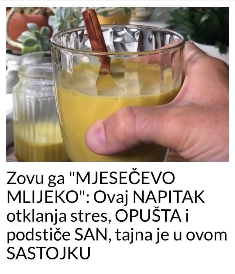 Ovaj NAPITAK otklanja stres, OPUŠTA i podstiče SAN, tajna je u ovom SASTOJKU