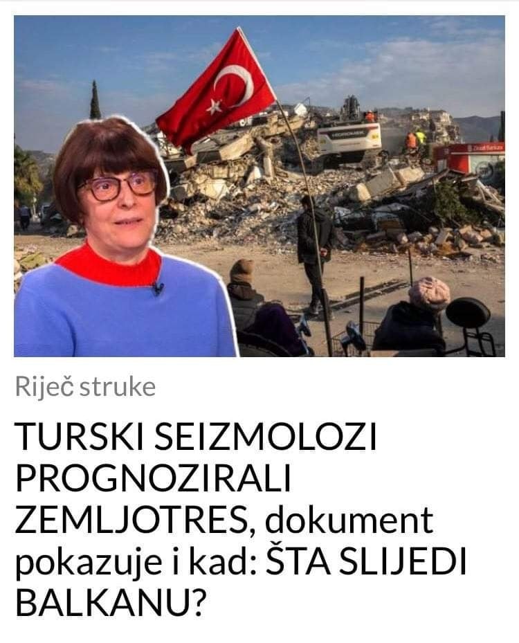 TURSKI SEIZMOLOZI PROGNOZIRALI ZEMLJOTRES