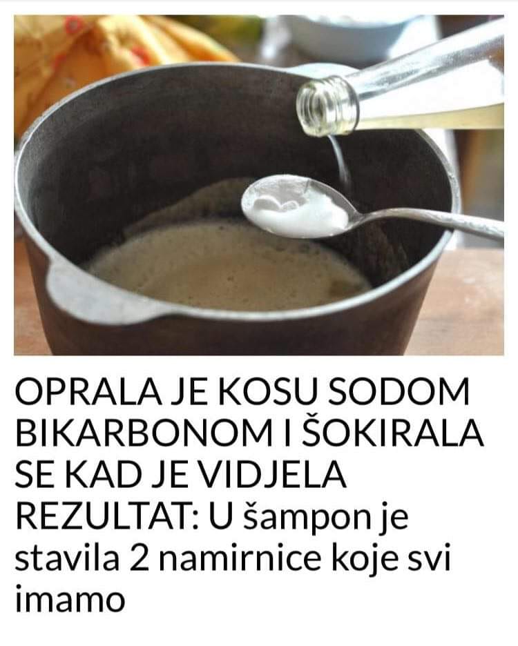 OPRALA JE KOSU SODOM BIKARBONOM I ŠOKIRALA SE KAD JE VIDJELA REZULTAT: