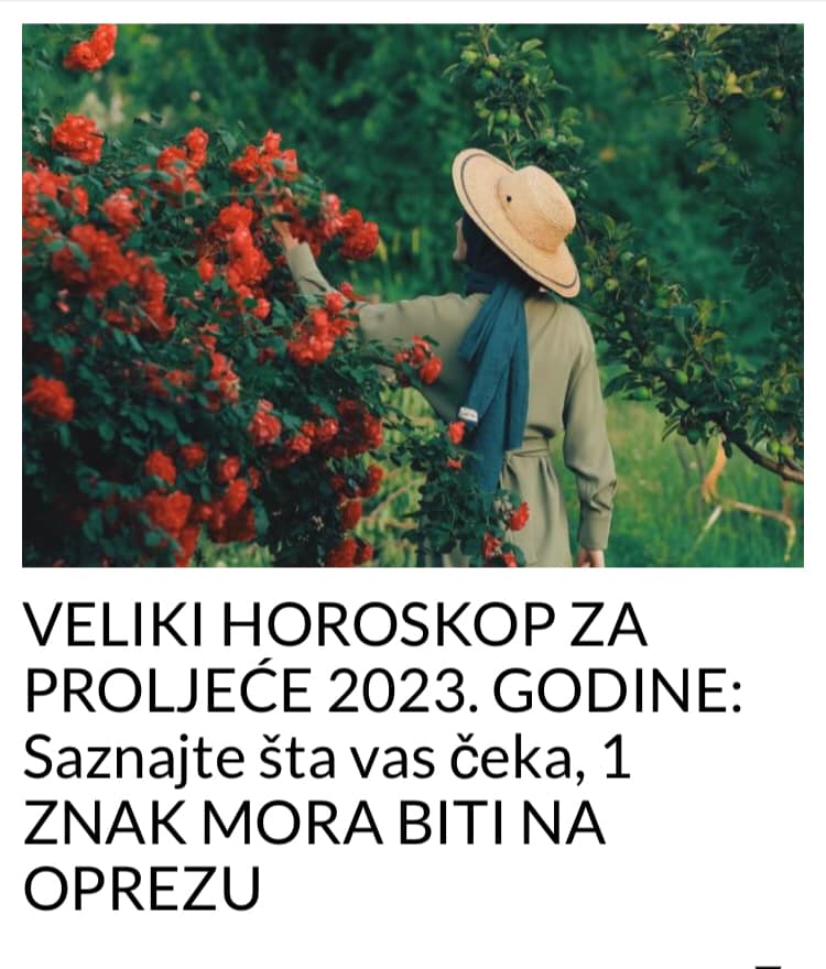 VELIKI HOROSKOP ZA PROLJEĆE 2023. GODINE