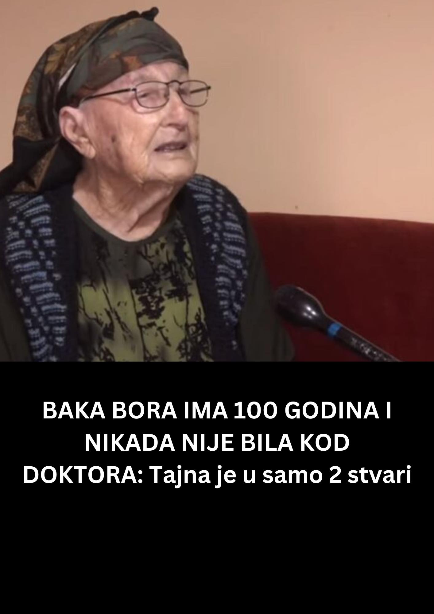 TAJNA DOBROG ZDRAVLJA,IMA 100.GODINA I NIKAD NIJE IŠLA DOKTORU