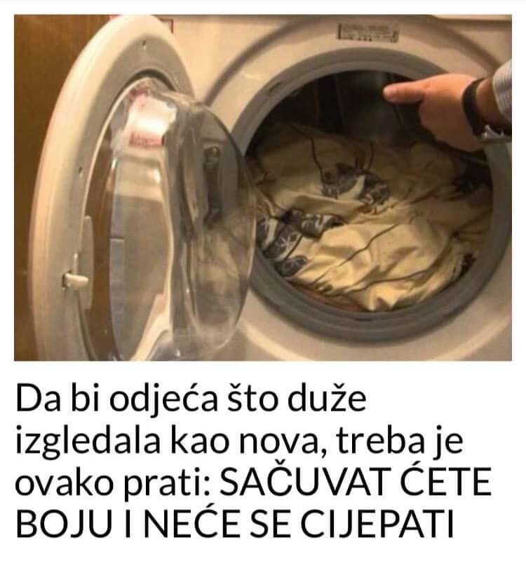 EVO KAKO DA VAM ODJECA BUDE KAO NOVA