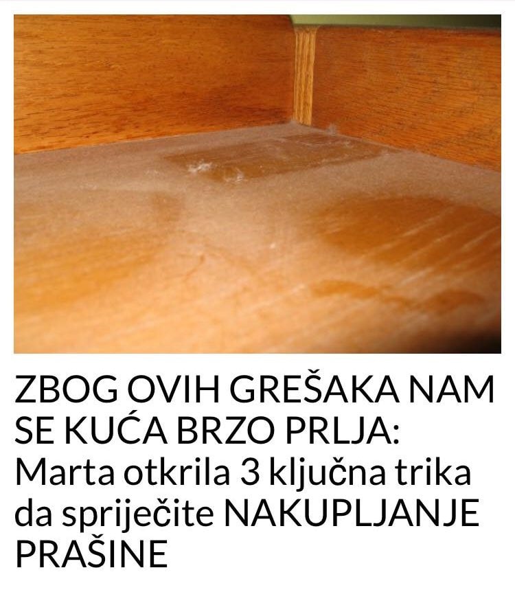 ZBOG OVIH GREŠAKA NAM SE KUĆA BRZO PRLJA: