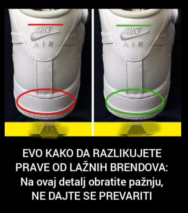 POGLEDAJTE  KAKO DA RAZLIKUJETE PRAVE OD LAŽNIH BRENDOVA