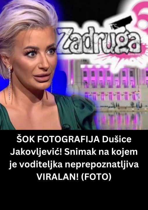 POGLEDAJTE KAKO IZGLEDA ŠOK FOTOGRAFIJA Dušice Jakovljević! Snimak na kojem je voditeljka neprepoznatljiva VIRALAN! (FOTO)