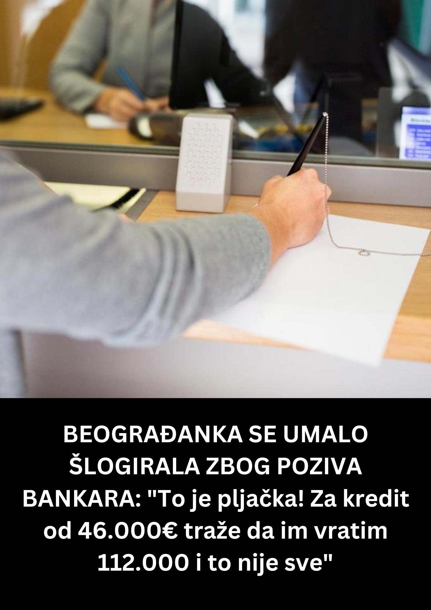 POGLEDAJTE KAKO SE BEOGRAĐANKA ŠOKIRALA ZBOG POZIVA BANKARA