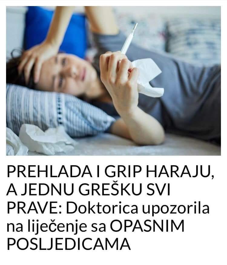 POGLEDAJTE GREŠKU KOJU SVI PRAVE KADA JE U PITANJU PREHLADA