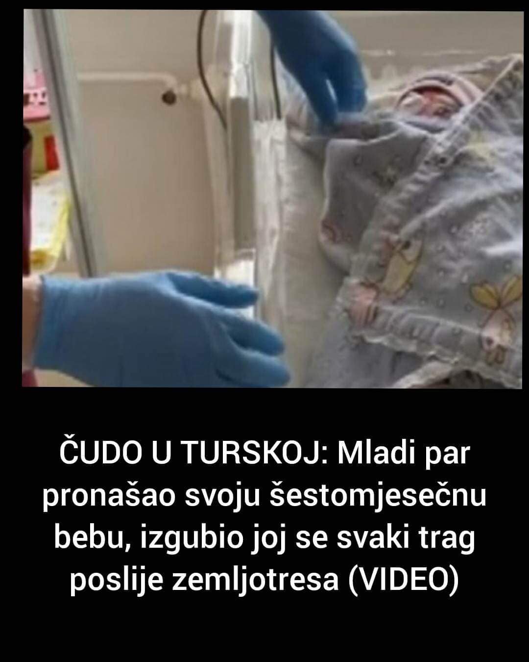 POGLEDAJTE KAKO JE MLADI PAR PRONAŠAO SVOJU ŠESTOMJESEČNU BEBU POSLIJE ZEMLJOTRESA