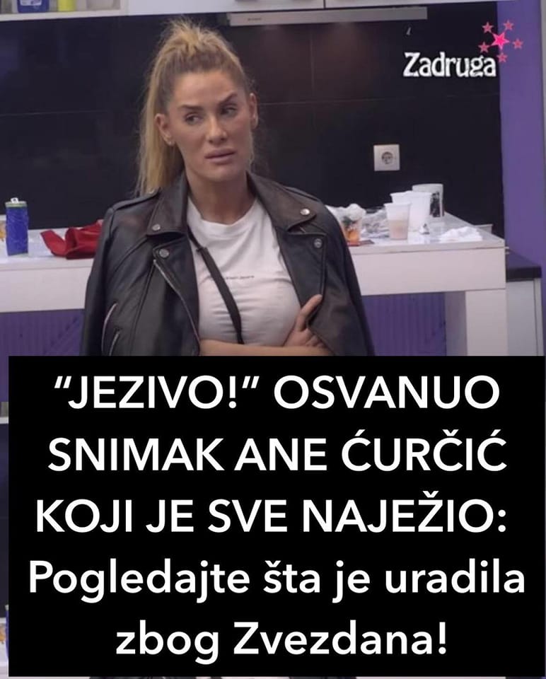 “JEZIVO!” OSVANUO SNIMAK ANE ĆURČIĆ KOJI JE SVE NAJEŽIO: