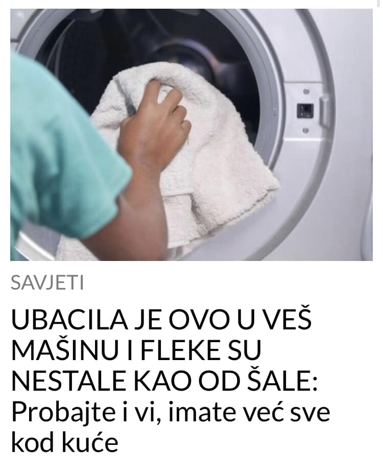 POGLEDAJTE KAKO DA FLEKE NESTANU KAO OD ŠALE