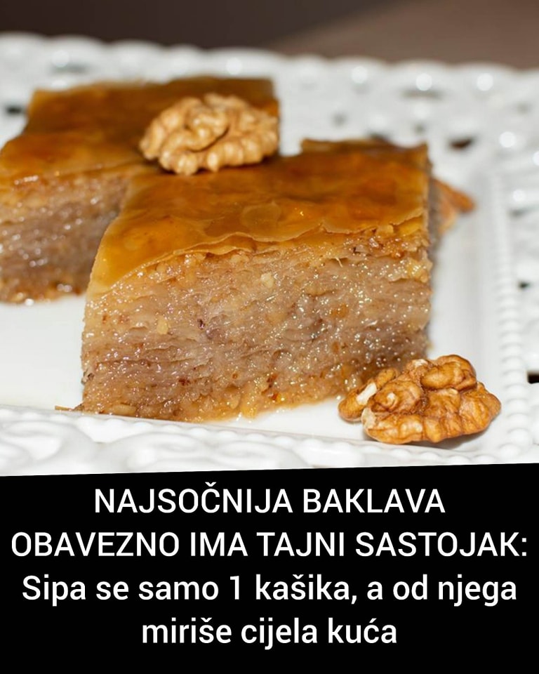 POGLEDAJTE TAJNI SASTOJAK NAJSOČNIJE BAKLAVE