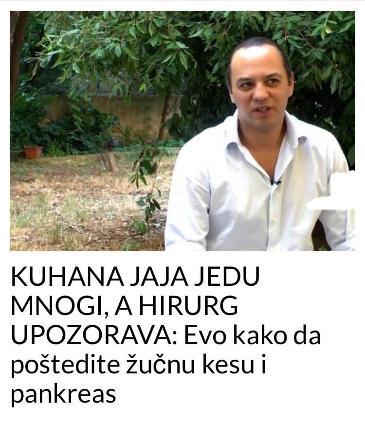 POGLEDAJTE NA KOJU HRANU HIRURG UPOZORAVA!