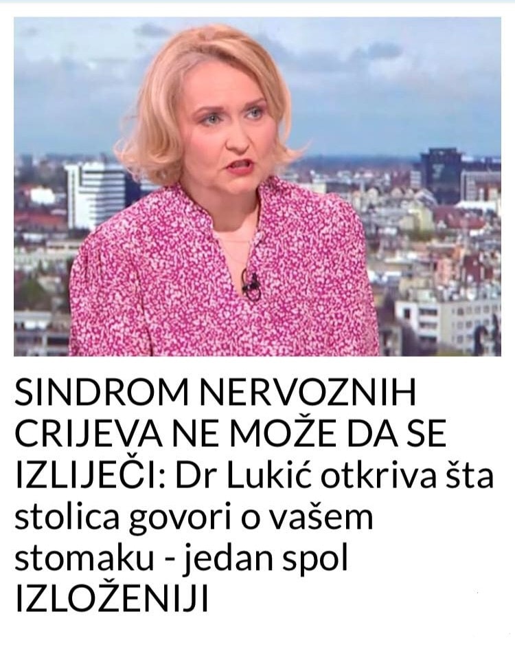 DR. LUKIĆ OTKRIVA DA SE SINDROM NERVOZNIH CRIJEVA NE MOŽE IZLIJEČITI