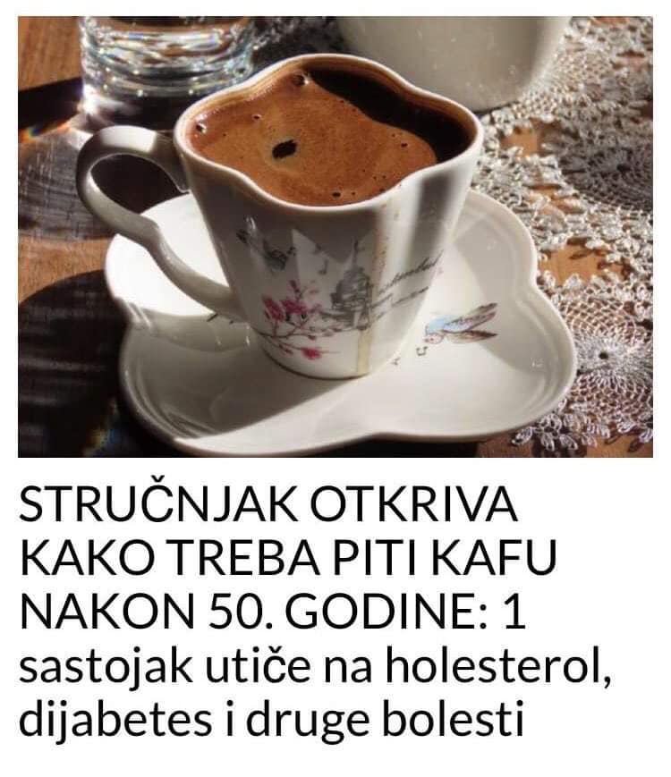 STRUČNJAK OTKRIVA KAKO TREBA PITI KAFU NAKON 50. GODINE