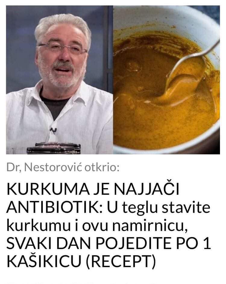 POGLEDAJTE NAJJAČI ANTIBIOTIK SA KURKUMOM