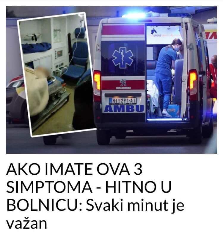 POGLEDAJTE BITNA 3 SIMPTOMA KOD MOŽDANOG UDARA